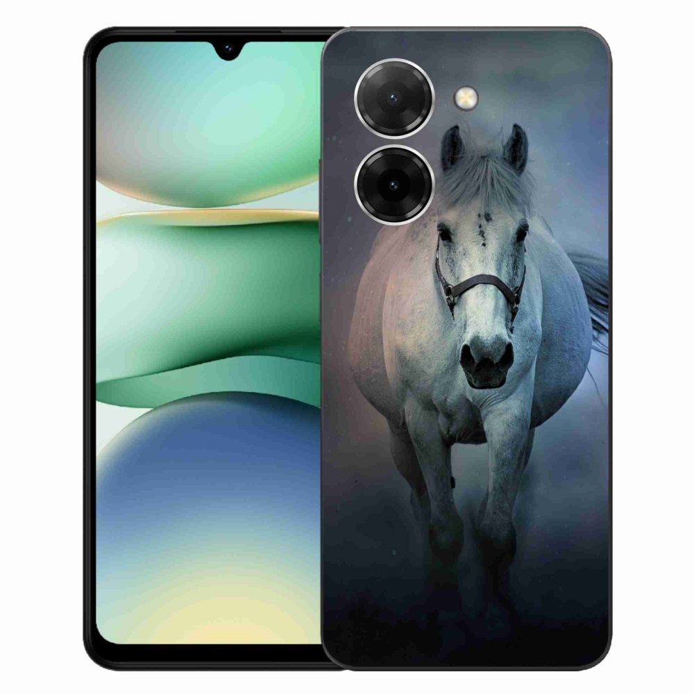 Gelový kryt mmCase na Xiaomi Redmi A5 (173.45x79.35x8.45mm) - běžící bílý kůň