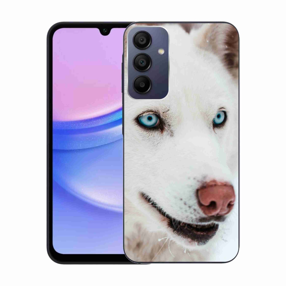 Gelový obal mmCase na Samsung Galaxy A15 4G/5G - psí pohled
