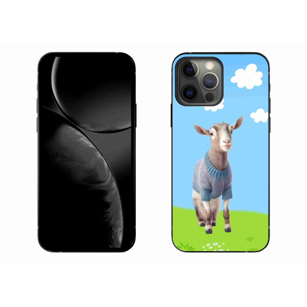 Gelový kryt mmCase na iPhone 13 Pro Max - kůzle ve svetru