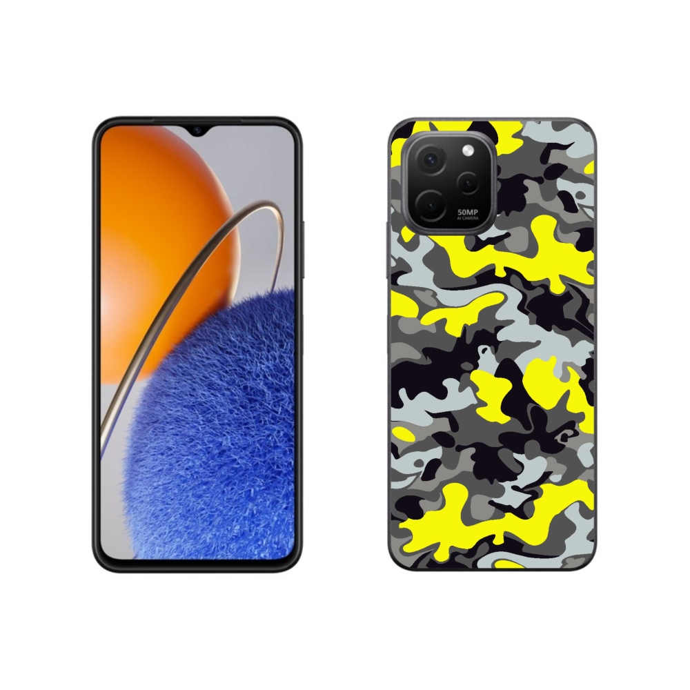Gelový kryt mmCase na Huawei Nova Y61 - maskáčový vzor 6