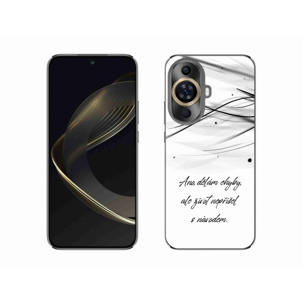 Gelový kryt mmCase na Huawei Nova 11 - citát bílé pozadí