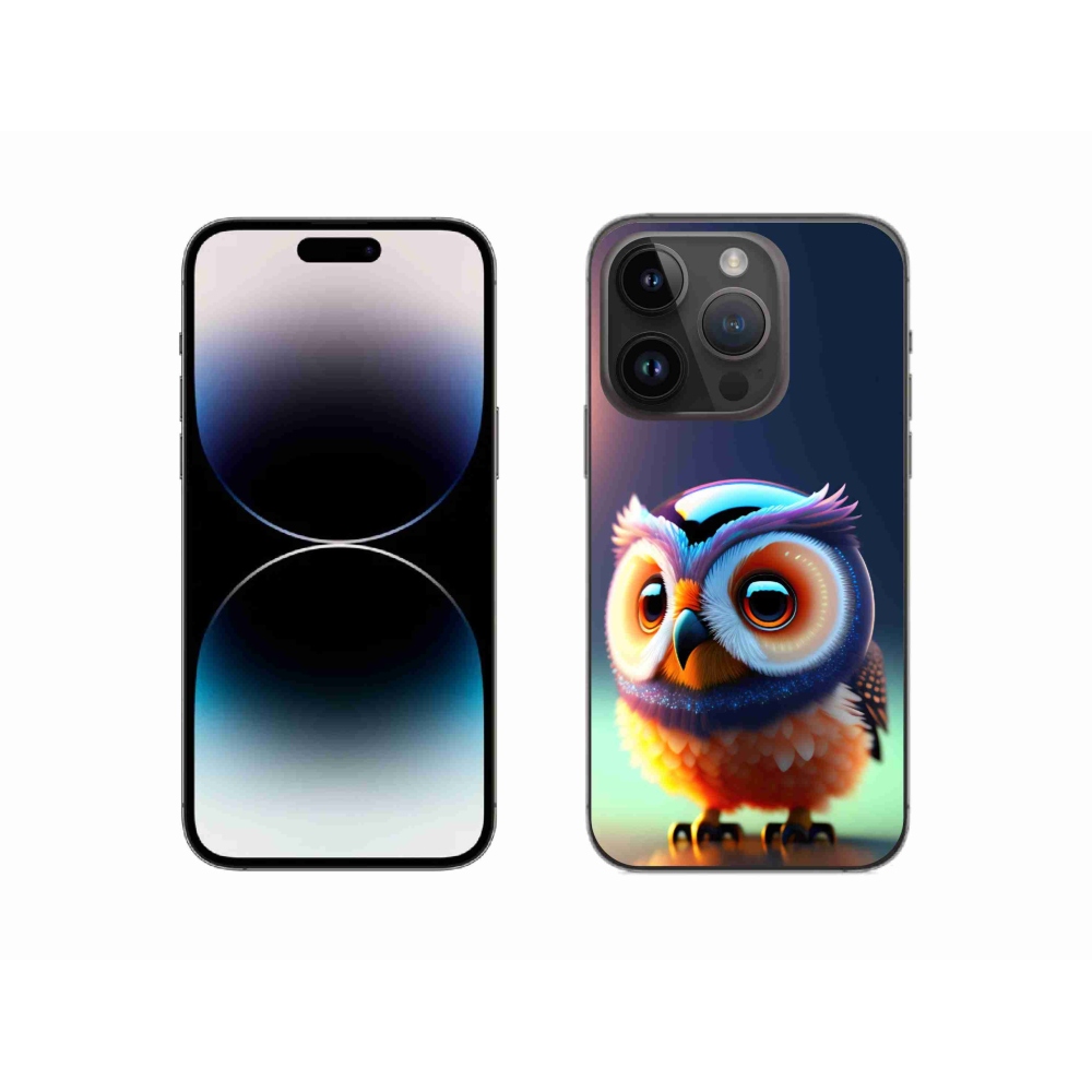 Gelový kryt mmCase na iPhone 14 Pro - sovička