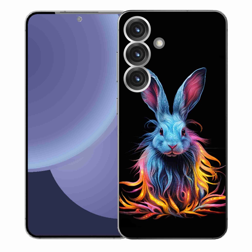 Gelový kryt mmCase na Samsung Galaxy S25+ - abstraktní zajíc