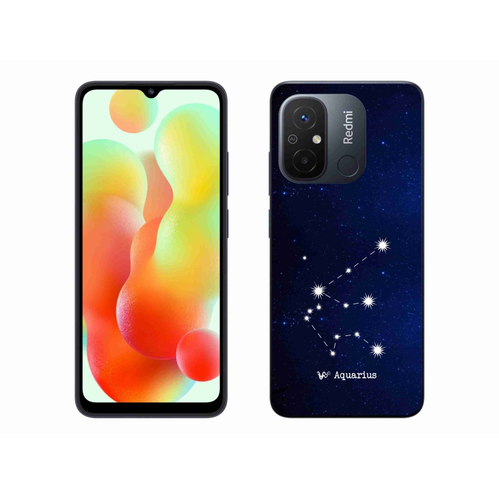 Gelový kryt mmCase na Xiaomi Redmi 12C - souhvězdí Vodnáře