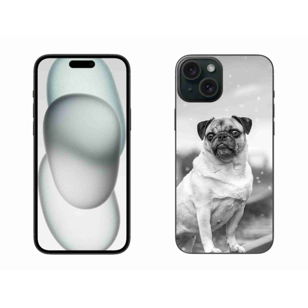 Gelový obal mmCase na iPhone 15 Plus - mops