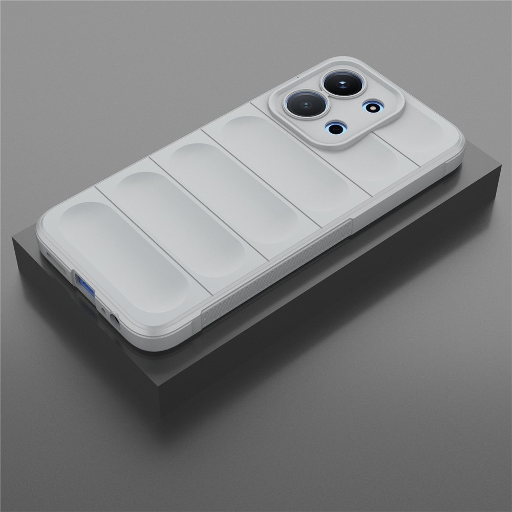 Rugg odolný gelový obal na Xiaomi Redmi 15C 4G (171mm)/Poco C85 4G (171mm) - světlešedý