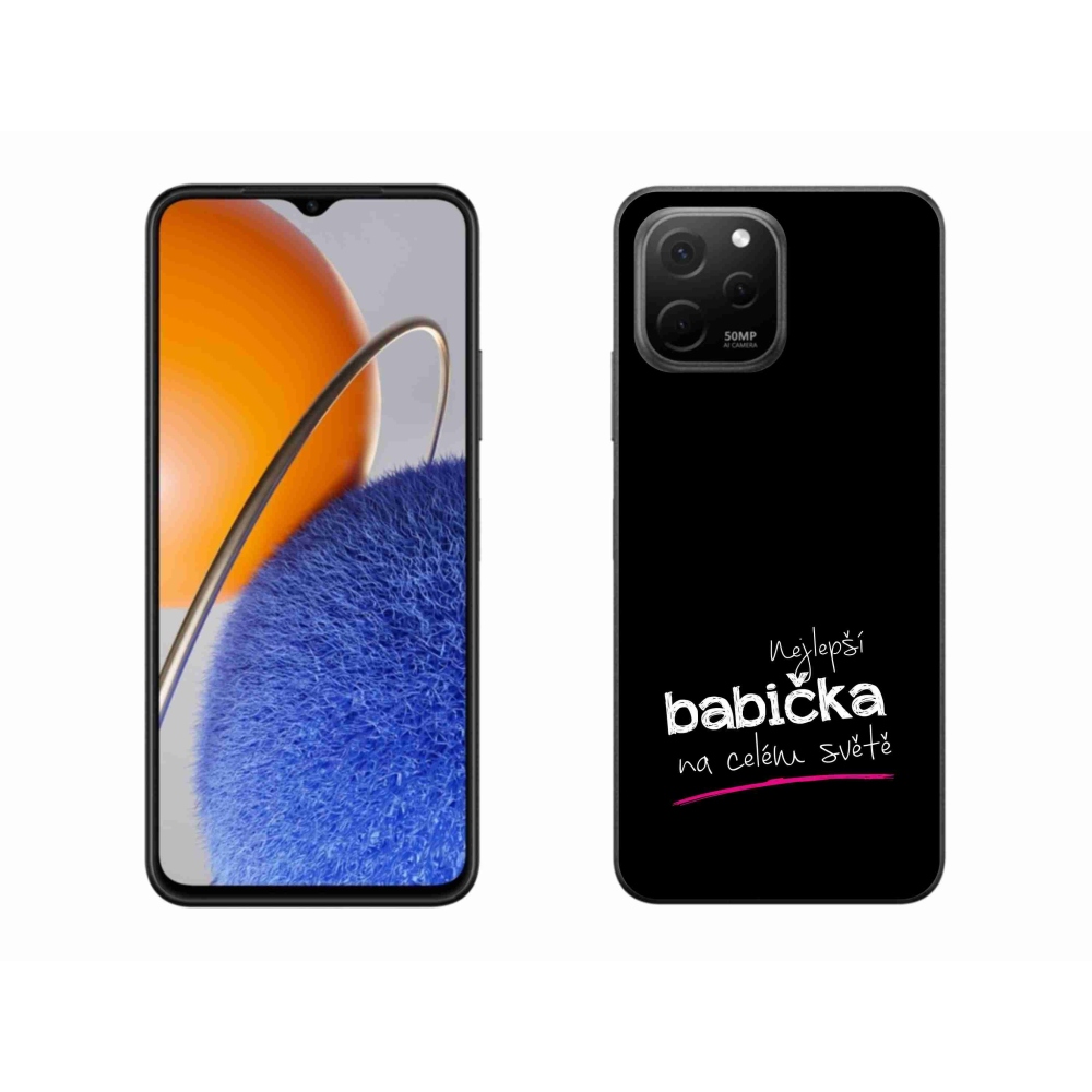 Gelový kryt mmCase na Huawei Nova Y61 - nejlepší babička 4 černé pozadí