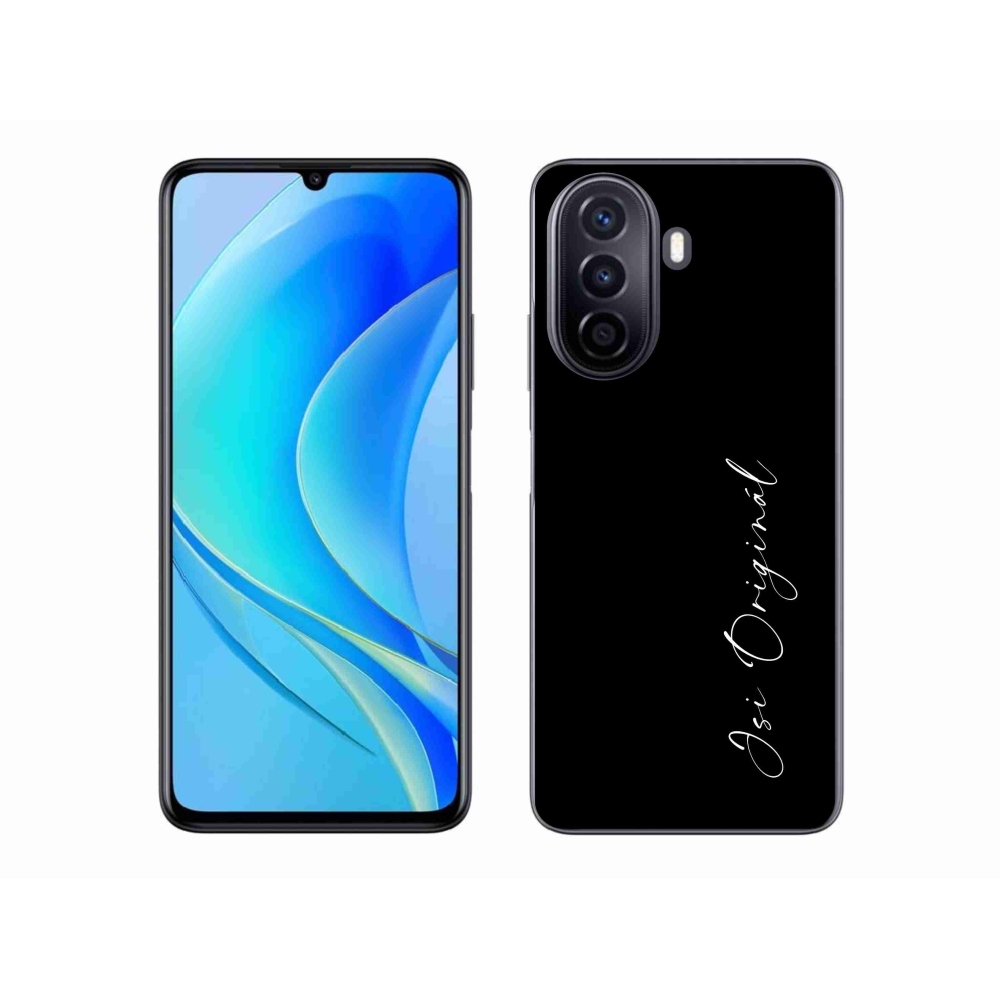 Gelový kryt mmCase na Huawei Nova Y70 - jsi originál černé pozadí