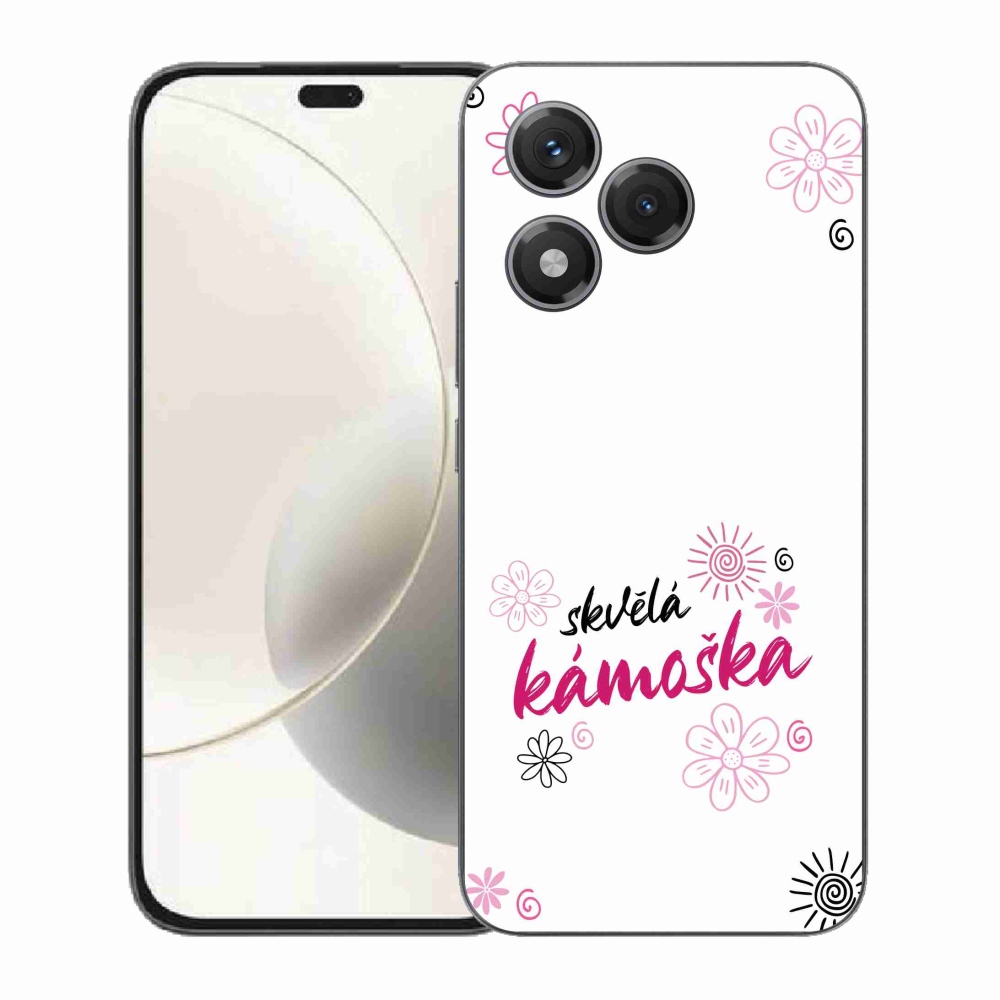 Gelový kryt mmCase na Honor 400 Lite - skvělá kámoška bílé pozadí