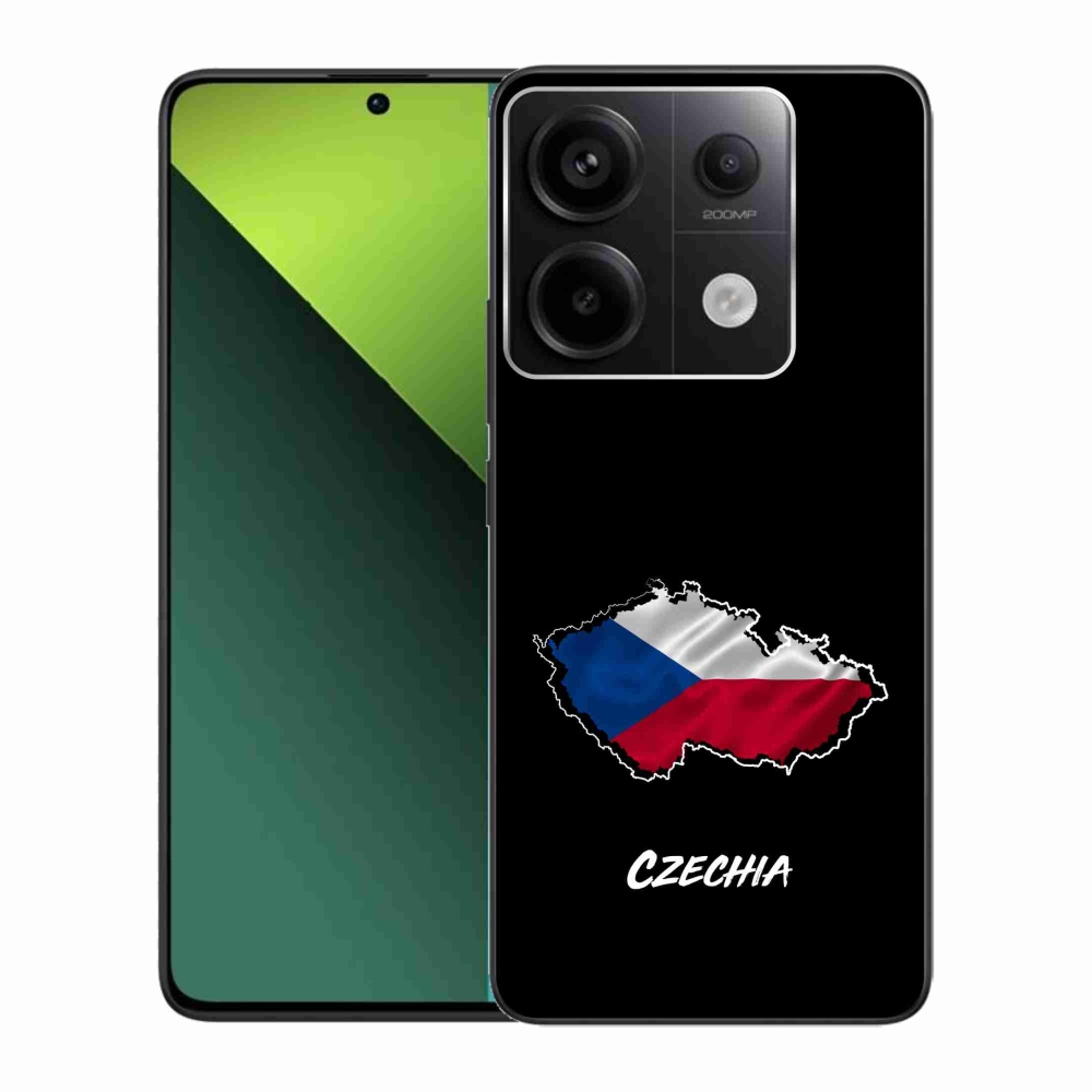Gelový kryt mmCase na Xiaomi Redmi Note 13 Pro 5G/Poco X6 5G - Czechia černé pozadí