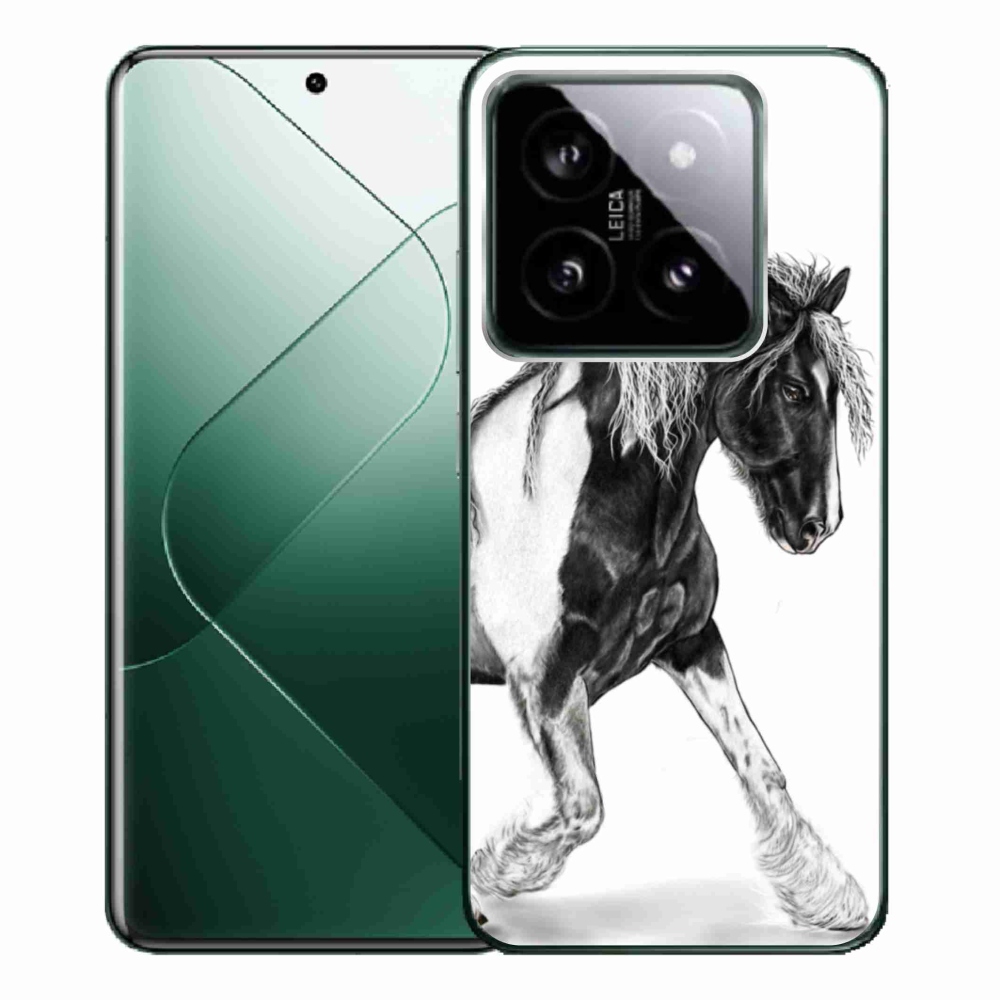 Gelový kryt mmCase na Xiaomi 14 Pro - kůň