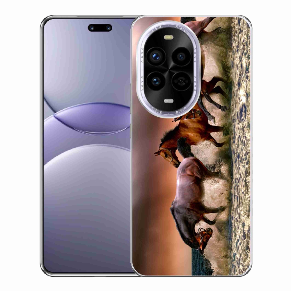 Gelový kryt mmCase na Huawei Nova 13 Pro 5G - koně 1