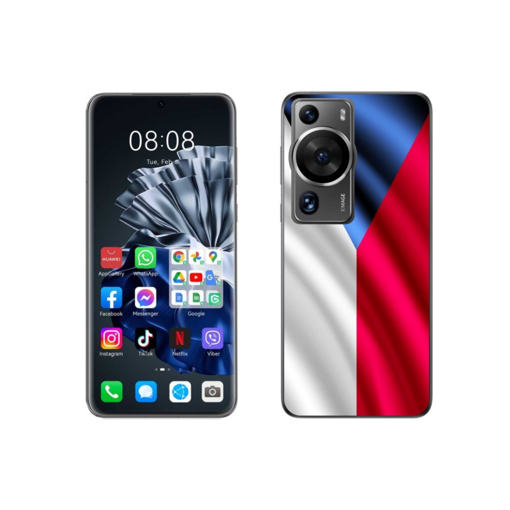 Gelový kryt mmCase na Huawei P60 Pro - česká vlajka