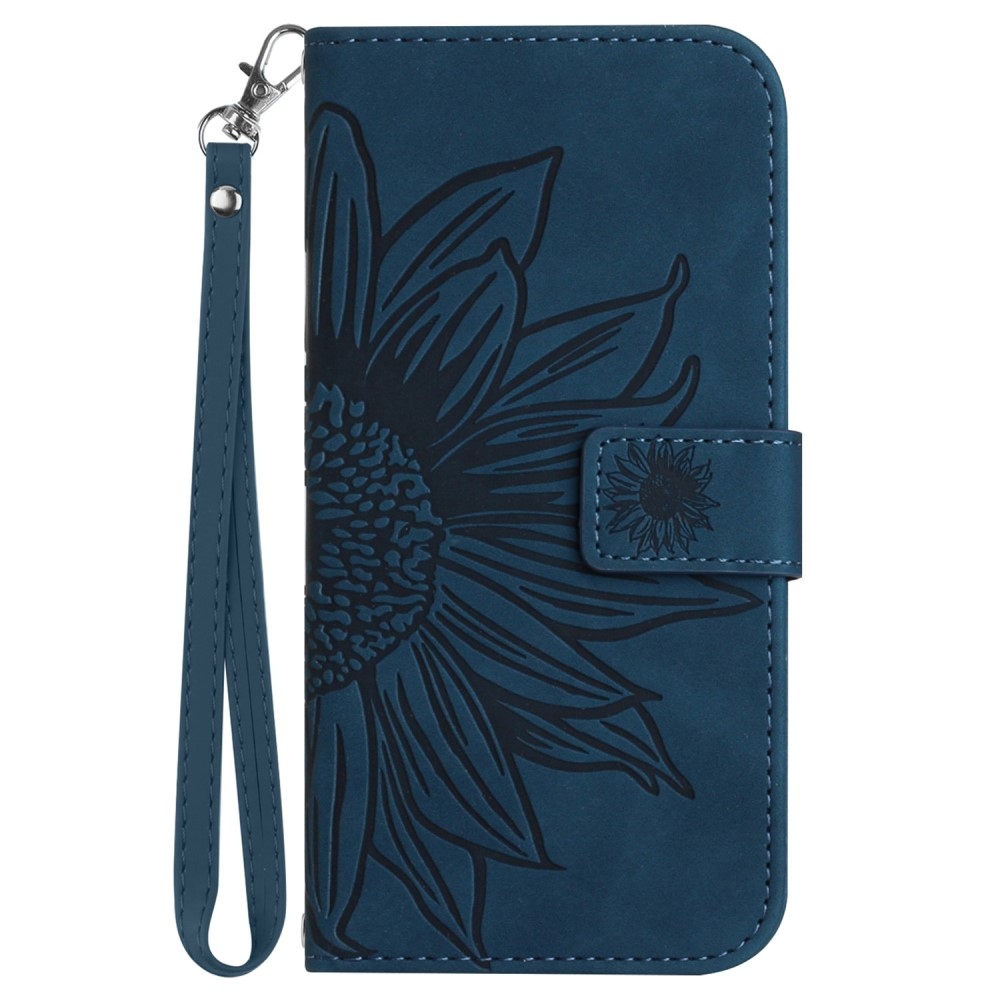 Sunflowers knížkové pouzdro na Xiaomi Redmi Note 14 Pro - tmavěmodré