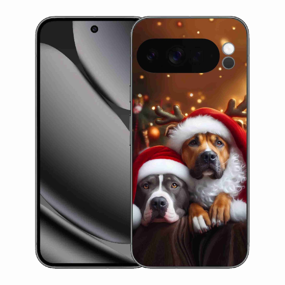 Gelový kryt mmCase na Google Pixel 10 Pro XL - vánoční psi