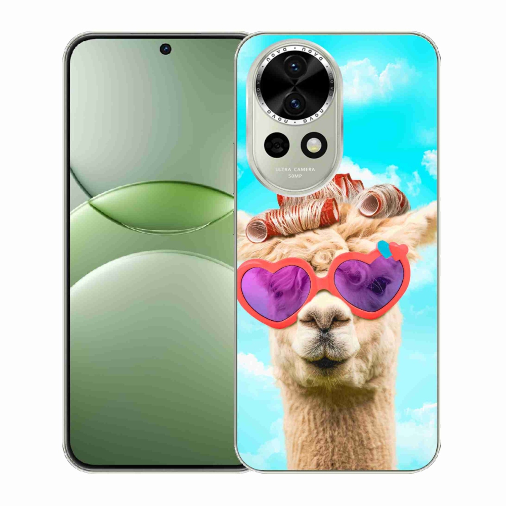 Gelový kryt mmCase na Huawei Nova 13 5G - lama s brýlemi