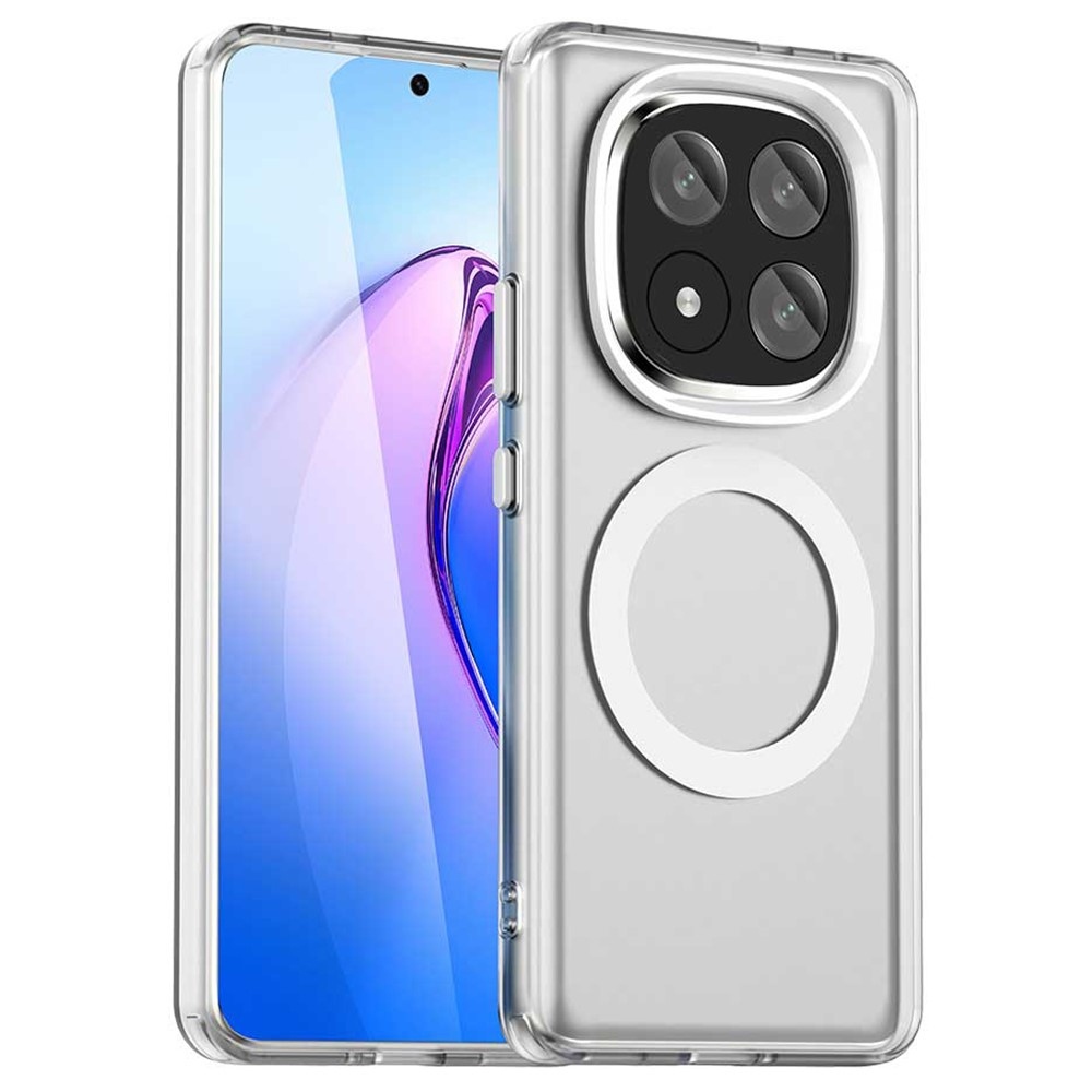 Candy gelový obal s MagSafe na Xiaomi Redmi Note 14 Pro+ 5G - bílý