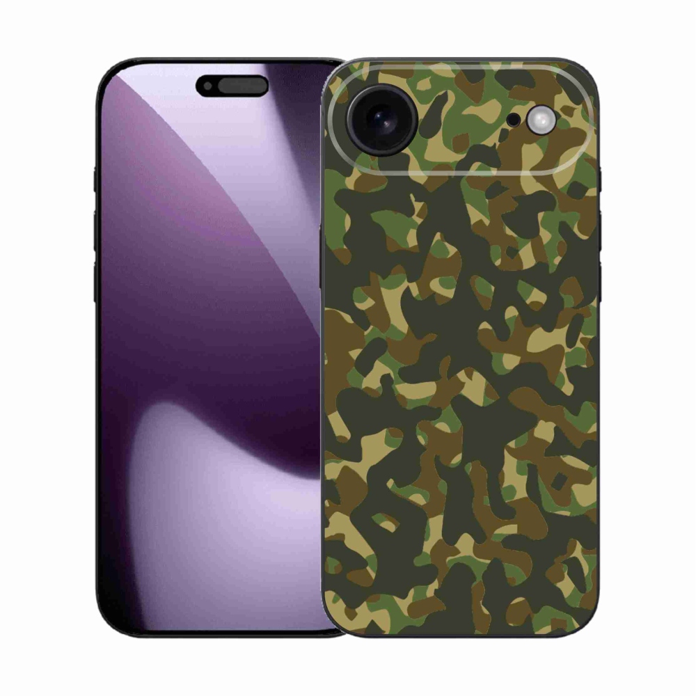 Gelový kryt mmCase na iPhone 17 Air - maskáčový vzor 1