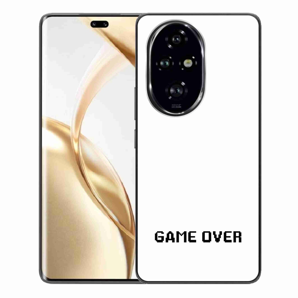 Gelový kryt mmCase na Honor 200 Pro 5G - game over bílé pozadí