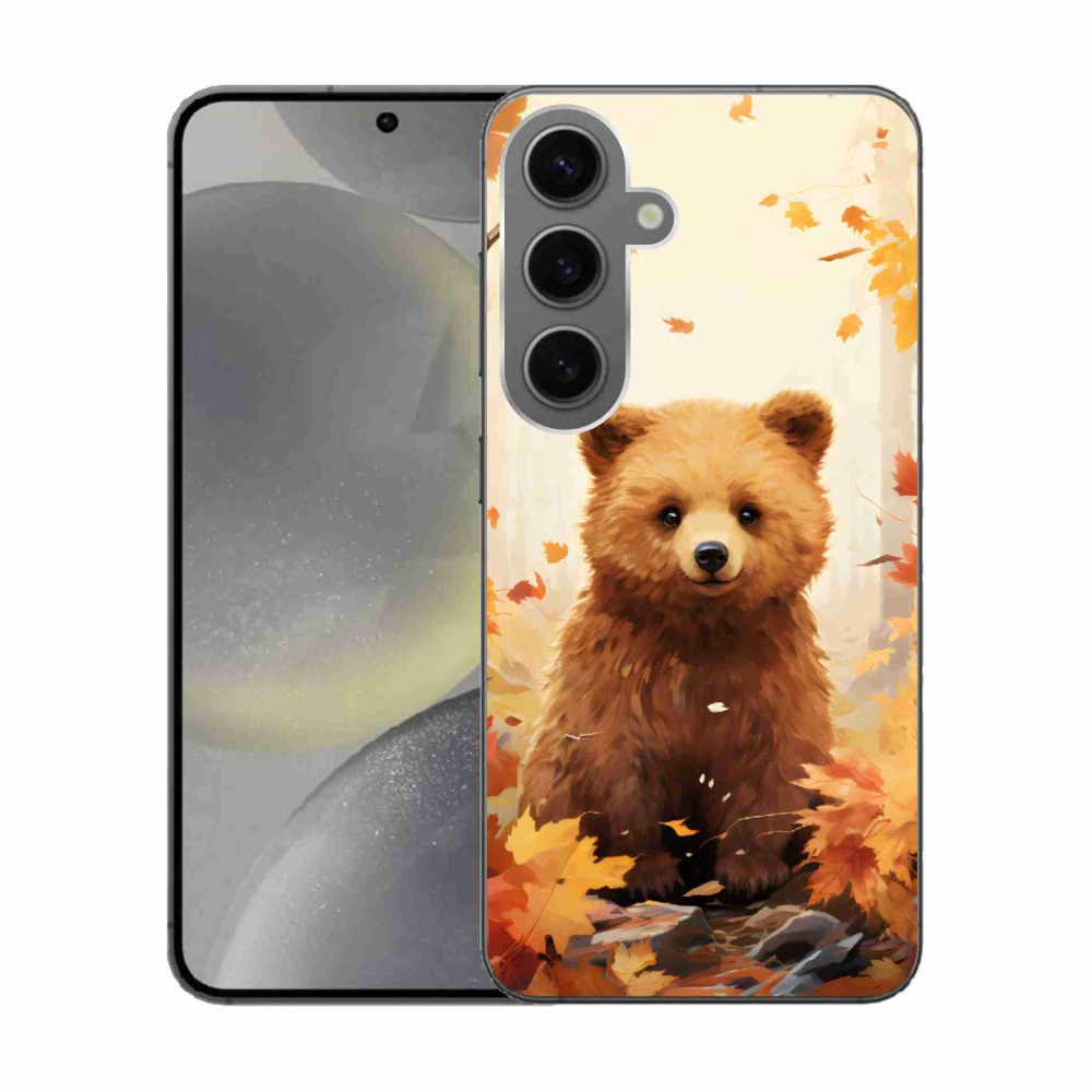 Gelový kryt mmCase na Samsung Galaxy S24 - medvěd v lese