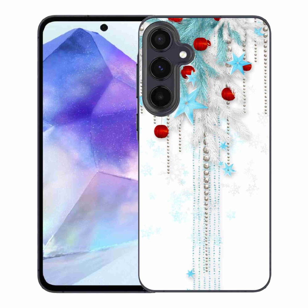 Gelový kryt mmCase na Samsung Galaxy A55 5G - vánoční ozdoby