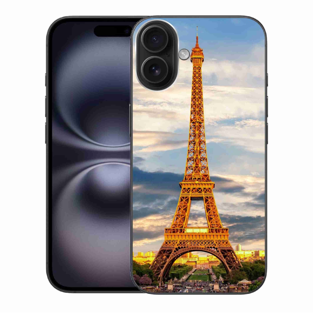 Gelový kryt mmCase na iPhone 16 Plus - eiffelova věž 3