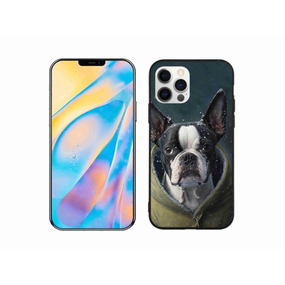Gelový kryt mmCase na iPhone 12 Pro - buldoček