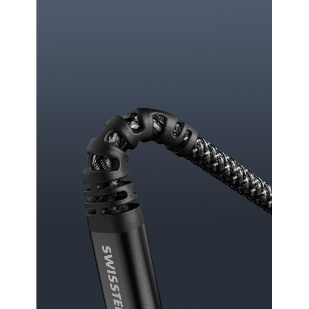 Swissten datový kabel Kevlar 4v1 3A 1,5m - antracitový