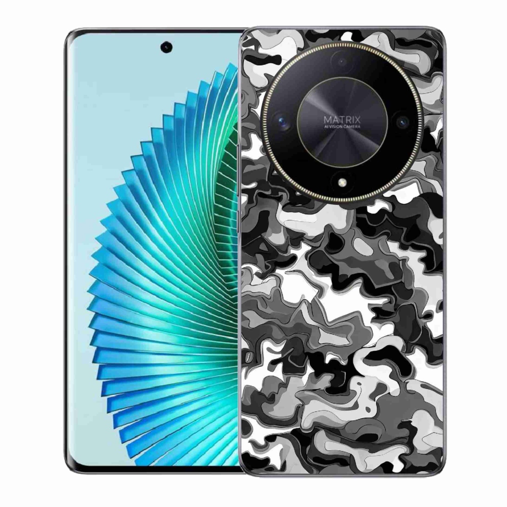 Gelový kryt mmCase na Honor Magic 6 Lite 5G - maskáčový vzor 3