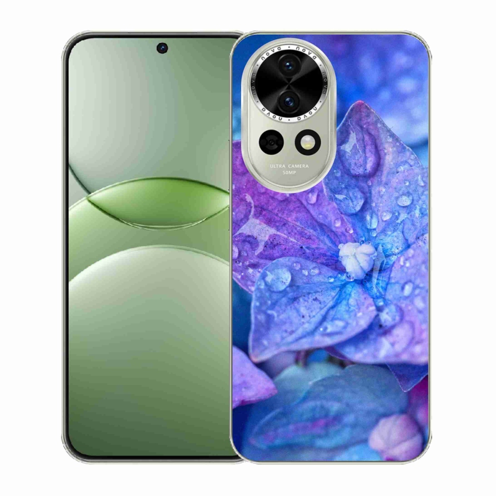 Gelový kryt mmCase na Huawei Nova 13 5G - fialový květ