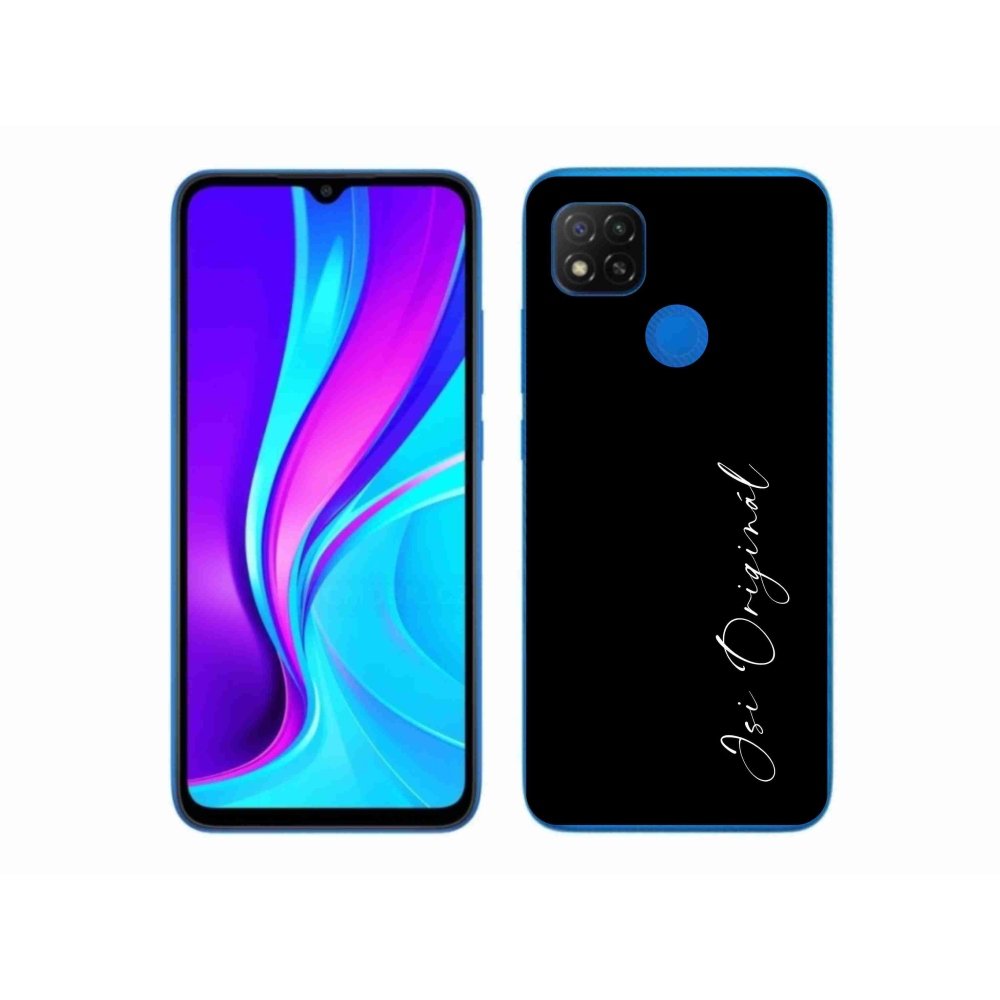 Gelový kryt mmCase na Xiaomi Redmi 9C - jsi originál černé pozadí