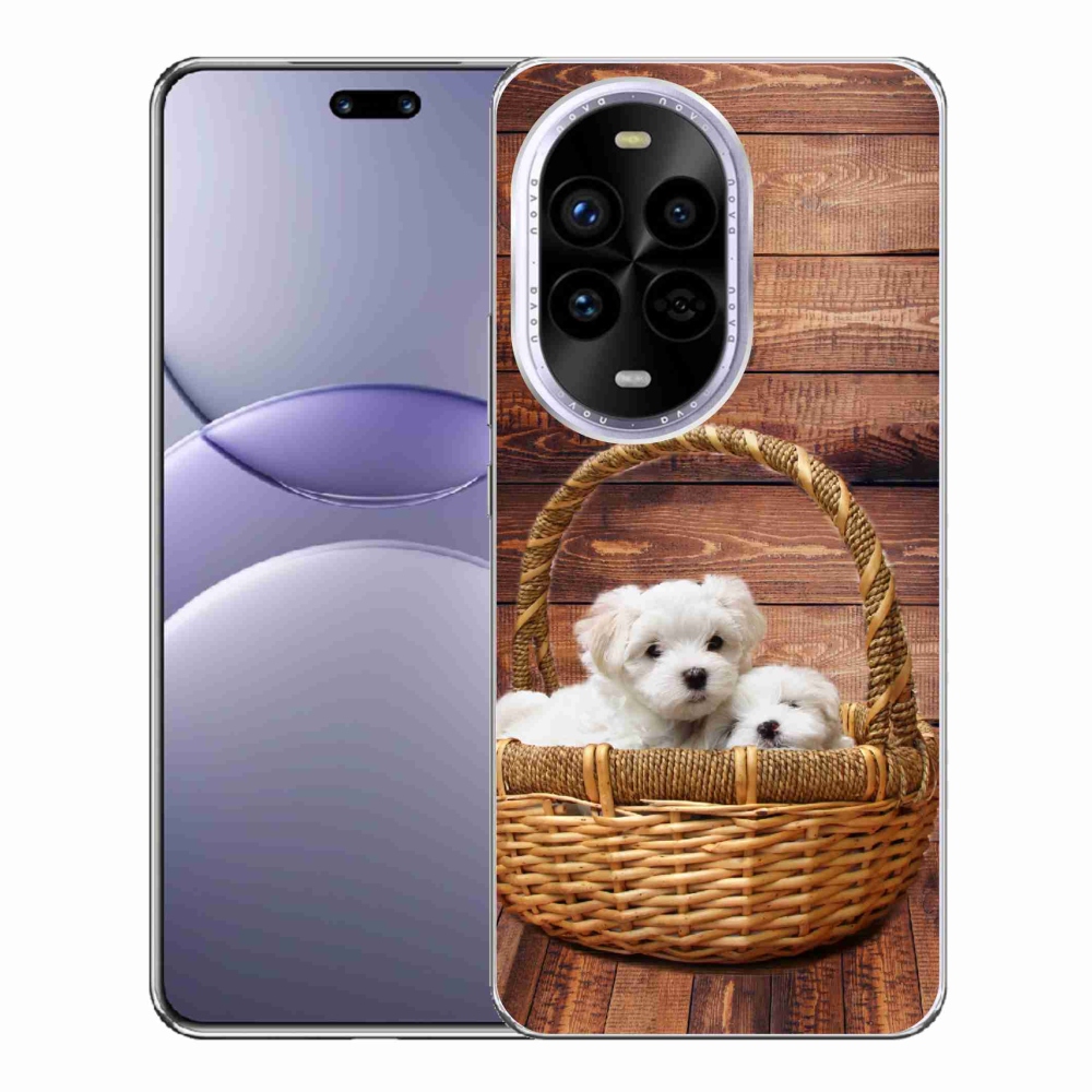 Gelový kryt mmCase na Huawei Nova 13 Pro 5G - štěňátka