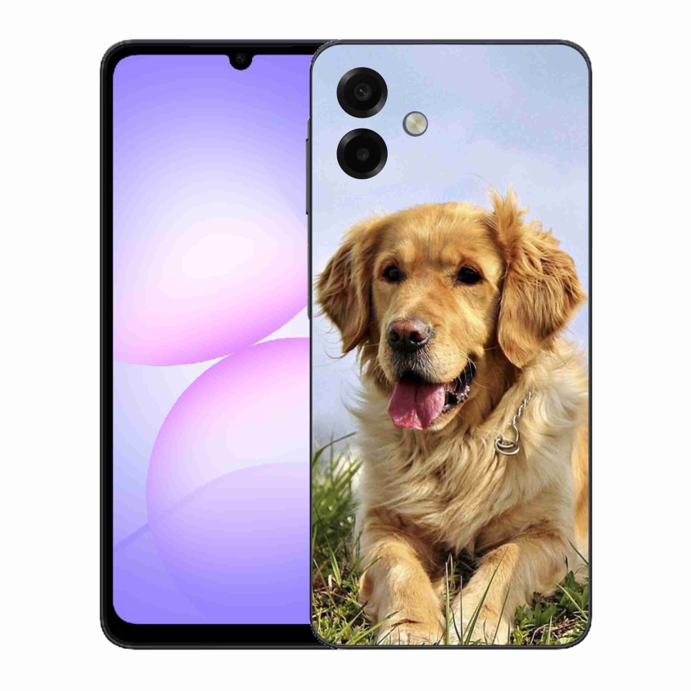 Gelový kryt mmCase na Samsung Galaxy A07 4G - zlatý retrívr
