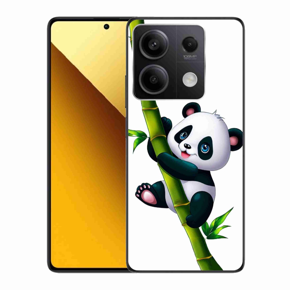 Gelový kryt mmCase na Xiaomi Redmi Note 13 5G - panda na bambusu