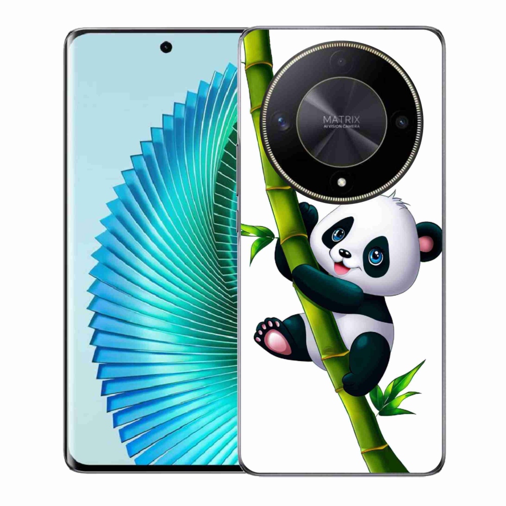 Gelový kryt mmCase na Honor Magic 6 Lite 5G - panda na bambusu