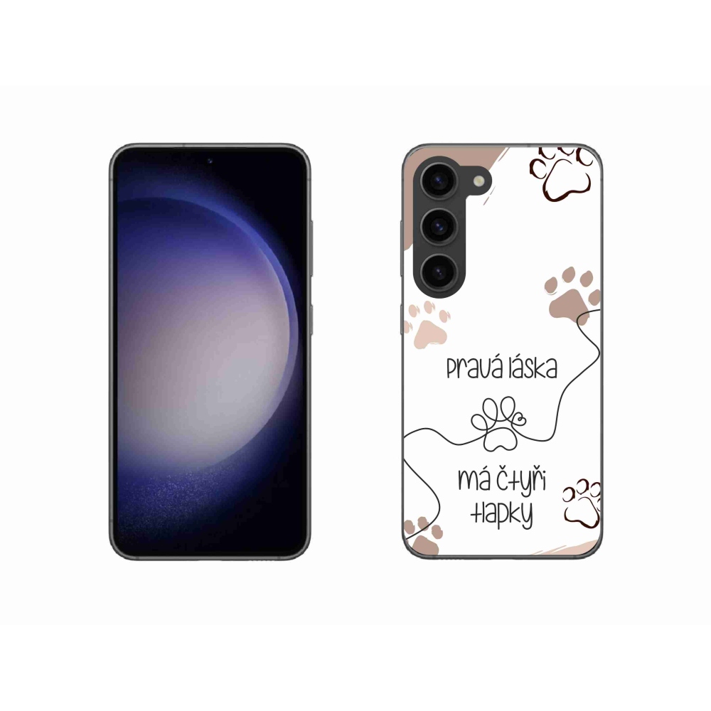 Gelový kryt mmCase na Samsung Galaxy S23 5G - psí motiv 1 bílé pozadí