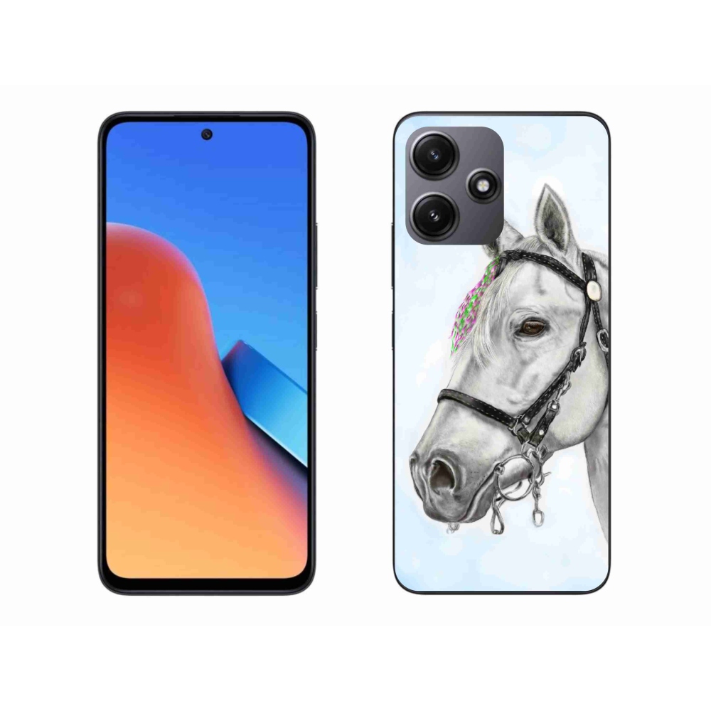 Gelový kryt mmCase na Xiaomi Redmi 12 5G - bílý kůň 1