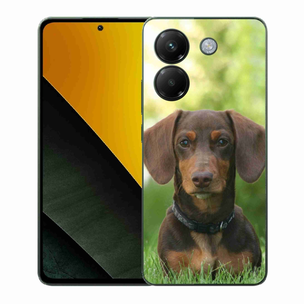 Gelový kryt mmCase na Xiaomi Poco M7 Pro 5G - hnědý jezevčík