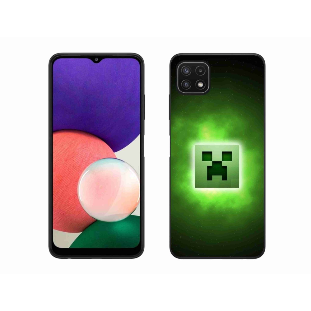 Gelový kryt mmCase na Samsung Galaxy A22 5G - minecraft