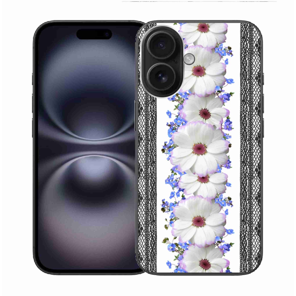 Gelový kryt mmCase na iPhone 16 - květiny 8