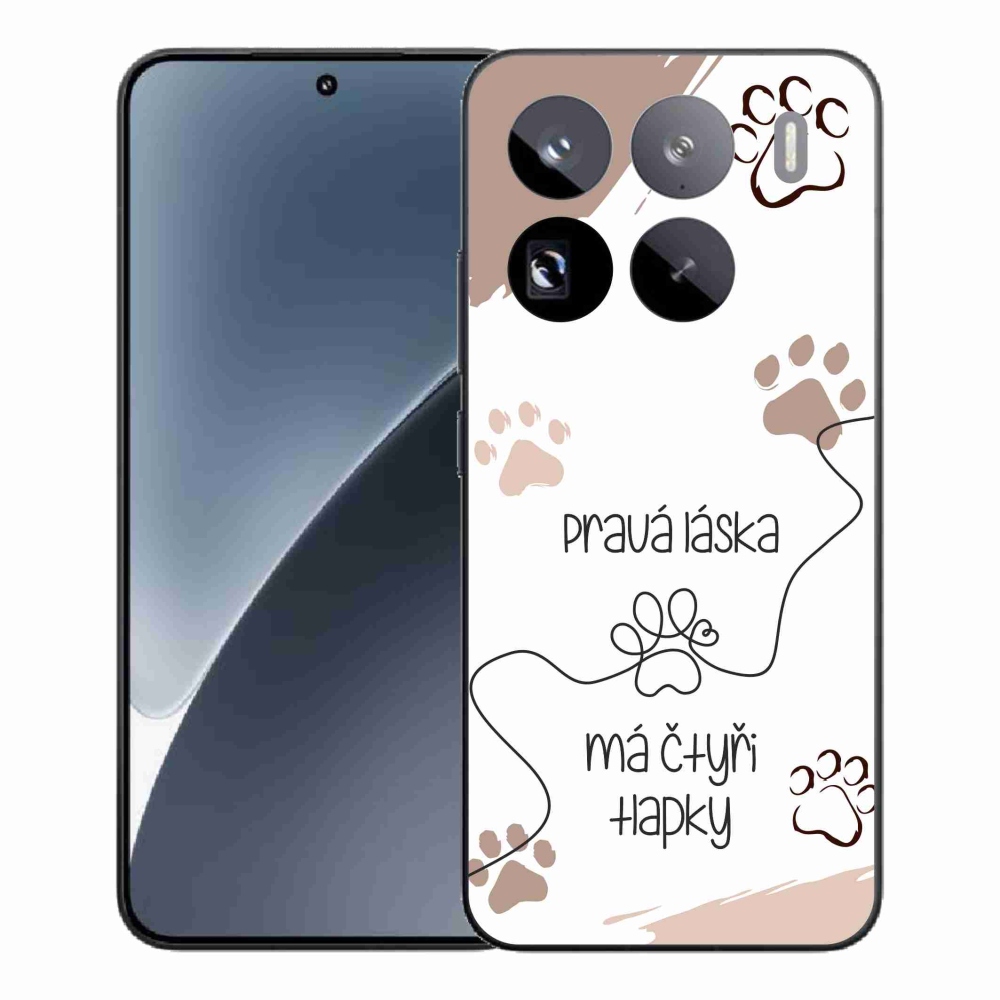 Gelový kryt mmCase na Xiaomi 15 Pro - psí motiv 1 bílé pozadí