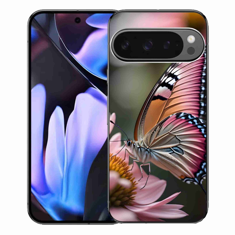 Gelový kryt mmCase na Google Pixel 9 Pro XL - barevný motýl