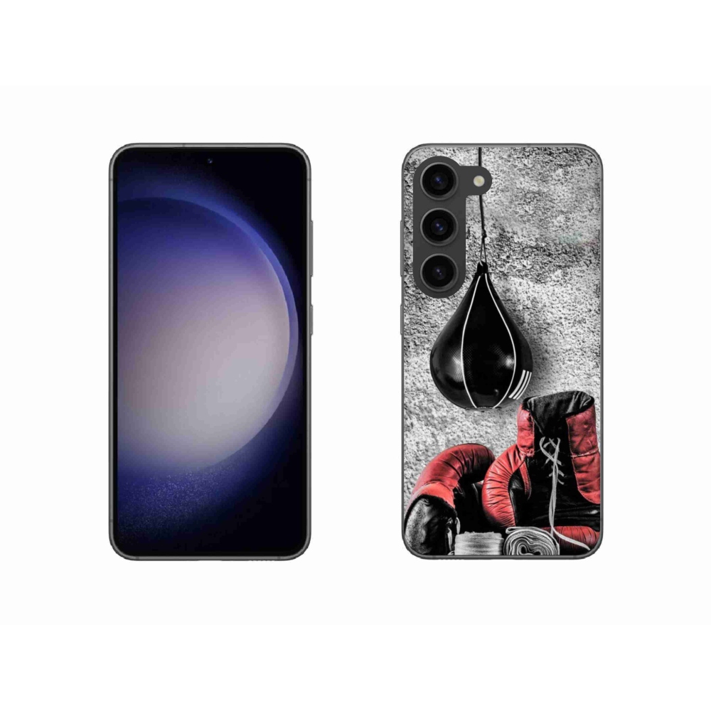 Gelový kryt mmCase na Samsung Galaxy S23 5G - boxovací pytel a rukavice