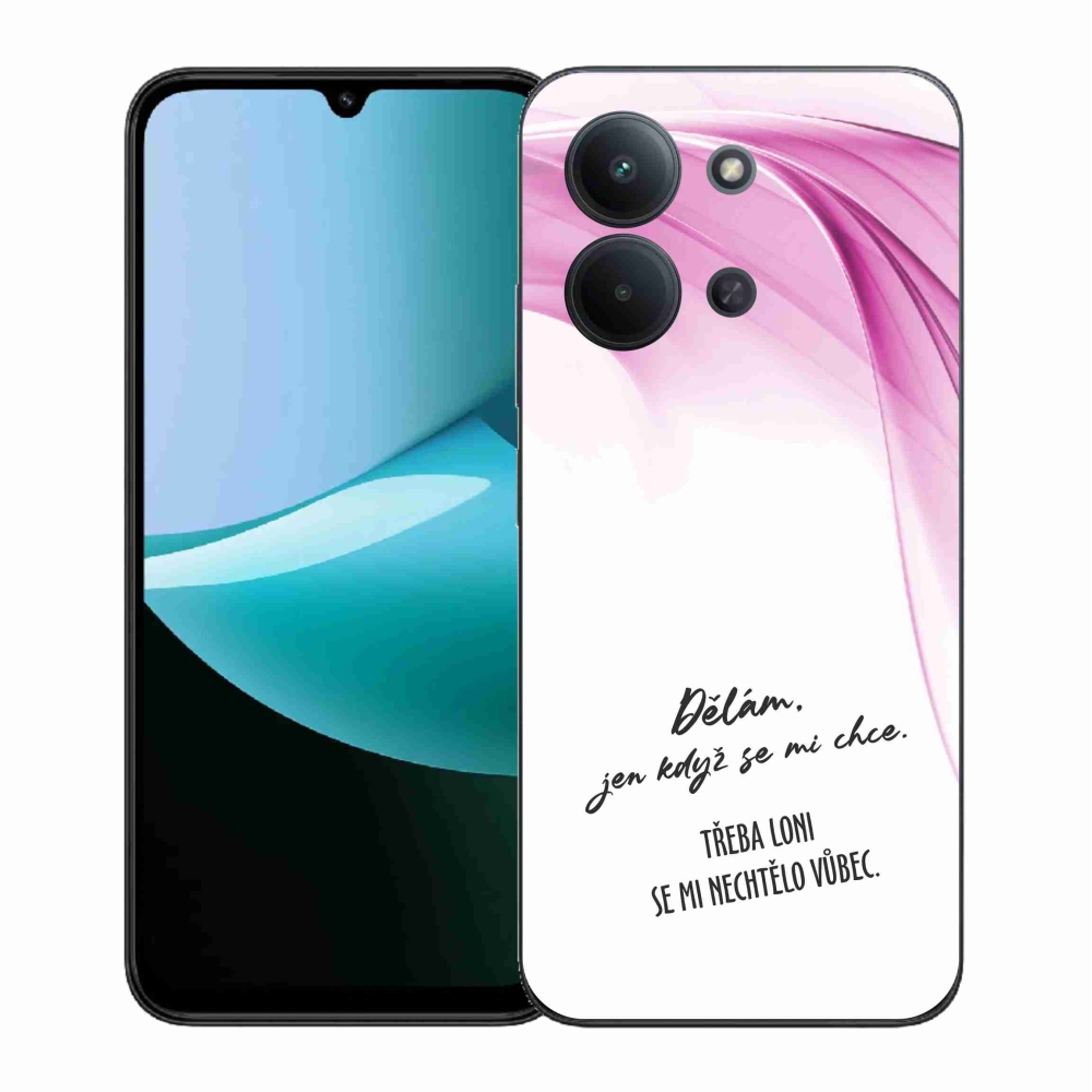 Gelový kryt mmCase na Xiaomi Redmi 15C 4G (171mm)/Poco C85 4G (171mm) - vtipný text 12 bílé pozadí