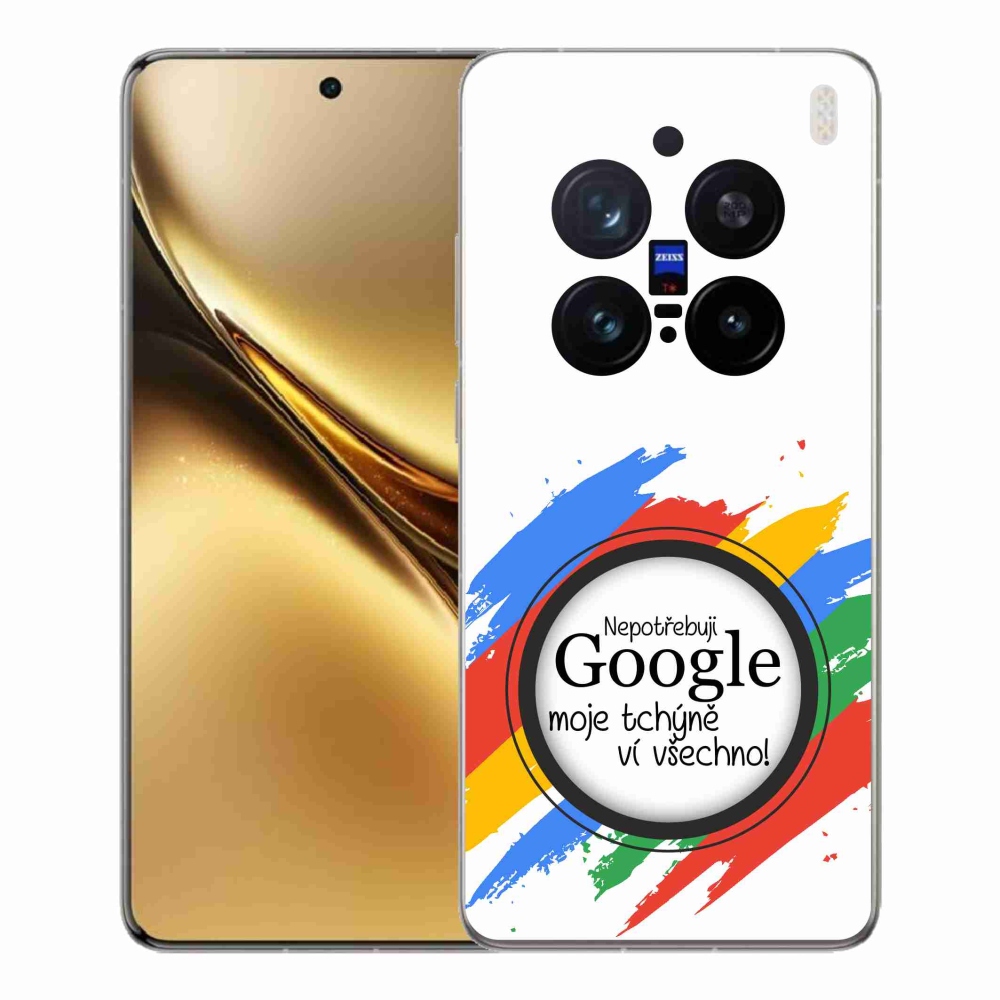 Gelový kryt mmCase na Vivo X200 Pro 5G - tchýně ví všechno bílé pozadí
