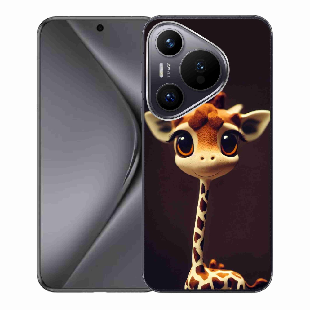 Gelový kryt mmCase na Huawei Pura 70 - malá žirafa
