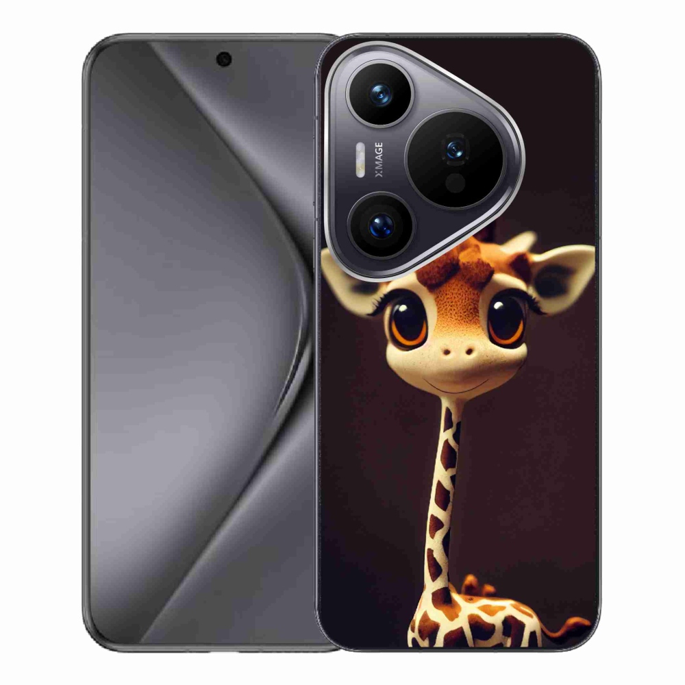 Gelový kryt mmCase na Huawei Pura 70 Pro - malá žirafa