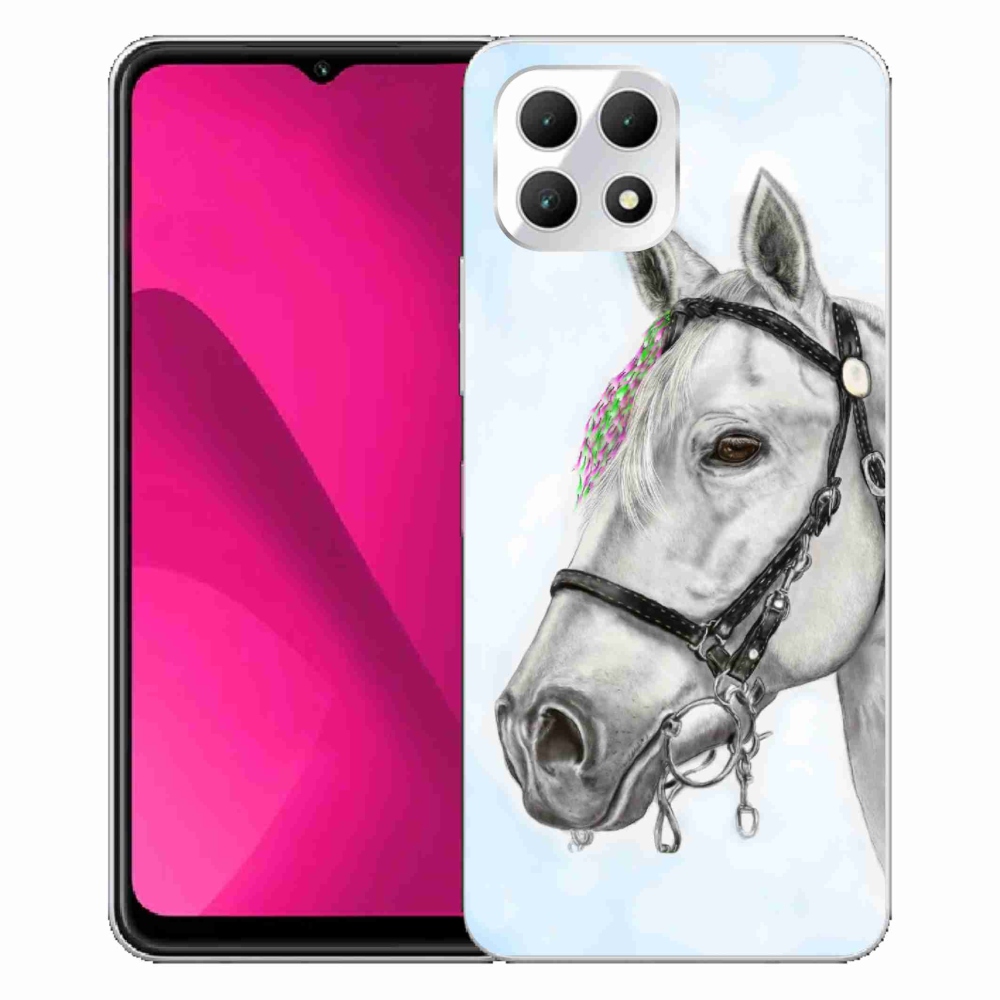 Gelový kryt mmCase na T-Mobile T Phone 2 - bílý kůň 1