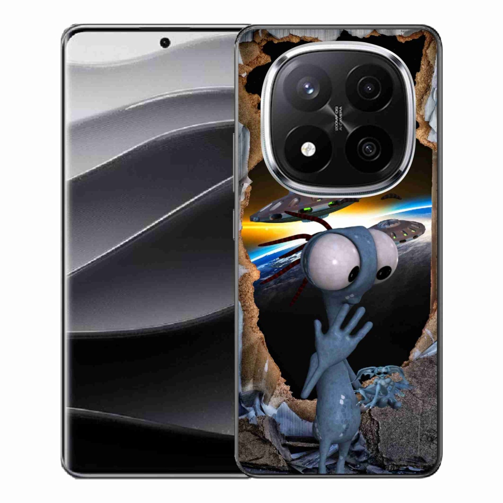 Gelový kryt mmCase na Xiaomi Redmi Note 14 Pro+ 5G - mimozemšťan