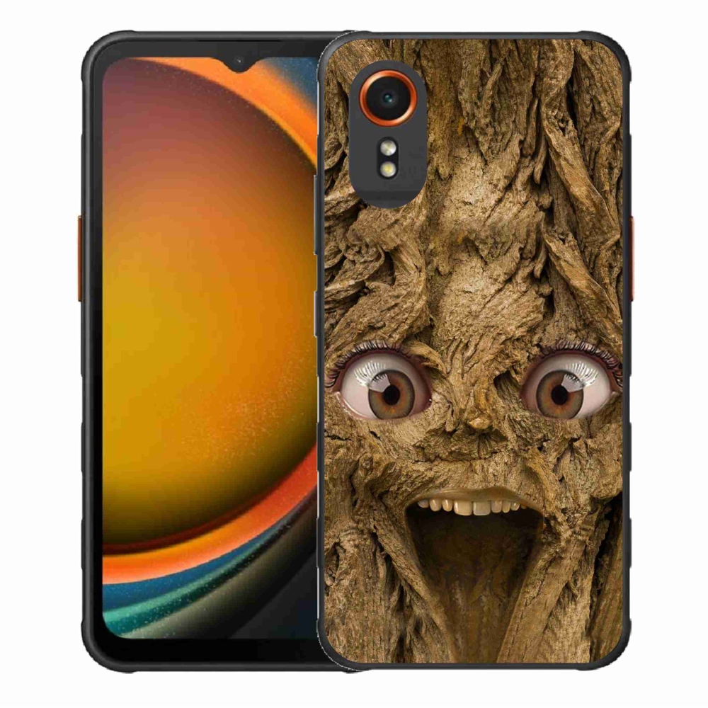 Gelový kryt mmCase na Samsung Galaxy Xcover 7 - veselý strom s očima